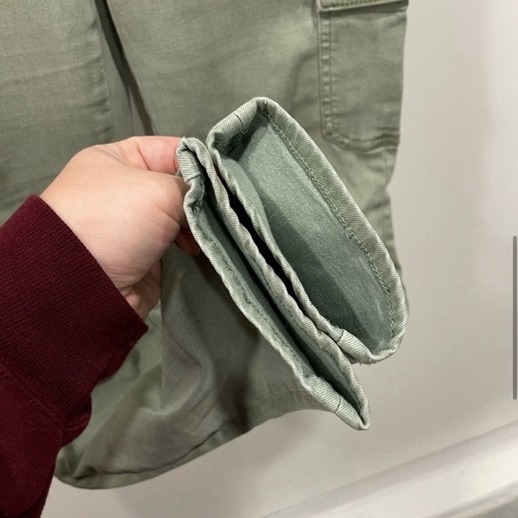 Paige Hoxton Skinny Ankle Cargo Pants in Green Size 27 - Picture 6 of 12